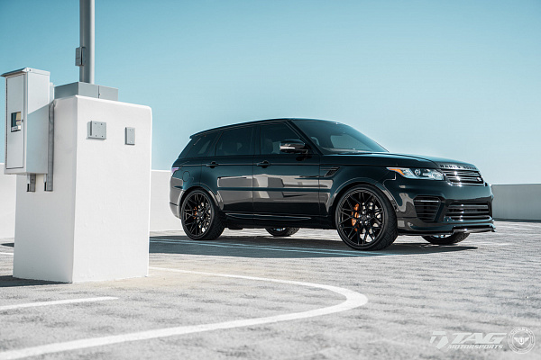 Фото дисков Vossen UV-1 Черный глянец на Land Rover Range Rover Sport II