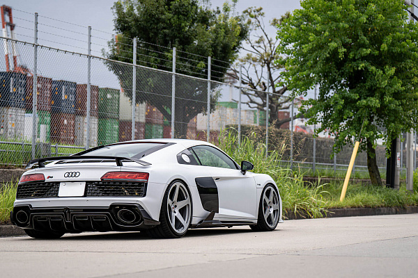 Фото дисков HRE 305M Серебро на Audi R8 (4S)