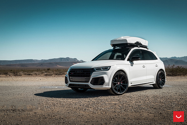 Фото дисков Vossen HF-3 Черный глянец на Audi Q5 (FY)