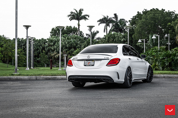 Фото дисков Vossen VFS-2 Черный глянец на Mercedes-Benz C-Class (W205)