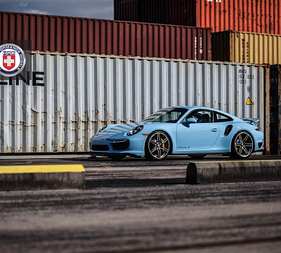 Фото дисков HRE P106 на Porsche 911 VII