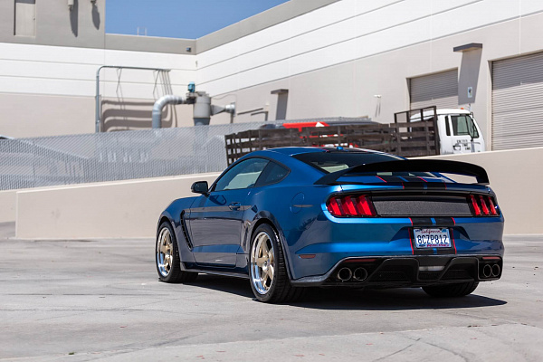Фото дисков HRE C105 Глянцевое золото на Ford Mustang VI