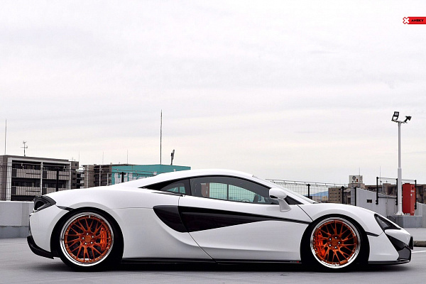 Фото дисков Anrky RS3 Глянцевая медь на McLaren 570S