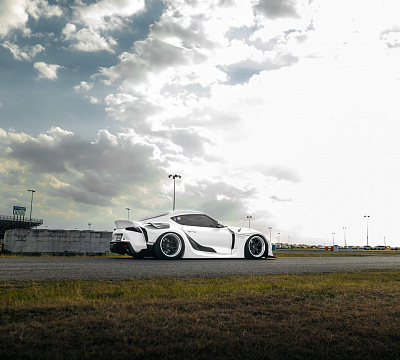 Фото дисков HRE S101 на Toyota Supra A90