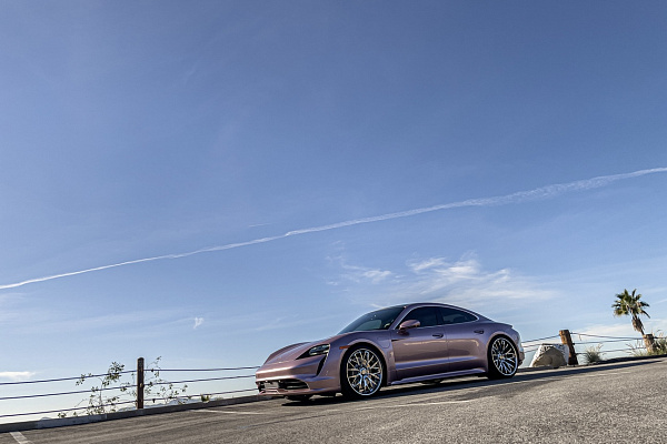 Фото дисков Savini SV83 Полированный лак на Porsche Taycan I