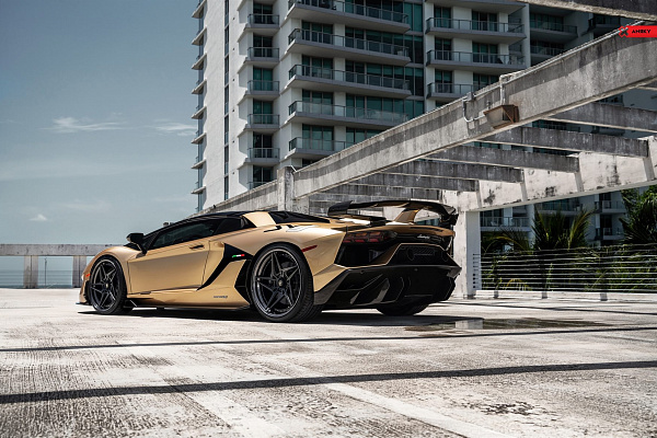 Фото дисков Anrky S3-X3 Черный сатин на Lamborghini Aventador