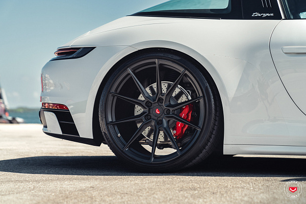 Фото дисков Vossen EVO-2 Черный сатин на Porsche 911 VIII