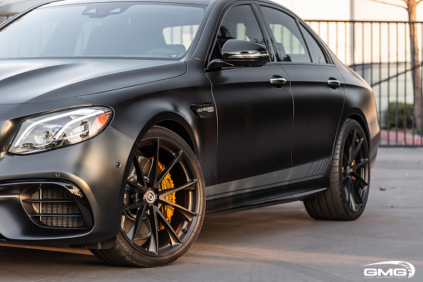 Фото дисков HRE P204 Черный сатин на Mercedes-Benz E-Class (W213, S213, C238)