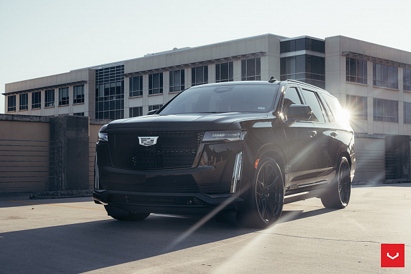 Фото дисков Vossen HF6-4 Черный глянец на Cadillac Escalade V