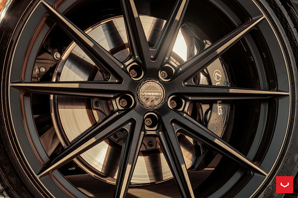 Фото дисков Vossen HFX-2 (5-Lug) Черный сатин на Lexus LC 500