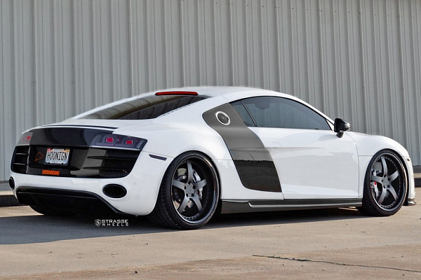 Фото дисков Strasse Wheels S5 Signature Черный сатин на Audi R8 (Typ 42)