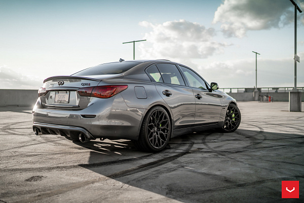Фото дисков Vossen HF-2 Черный сатин на Infiniti Q50