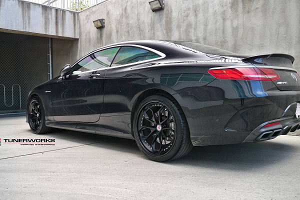 Фото дисков HRE S201 Черный сатин на Mercedes-Benz S-Class (W222, C217)