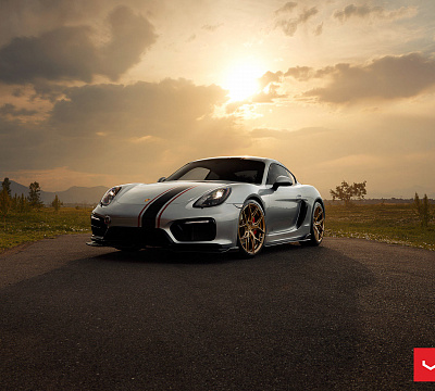 Фото дисков Vossen HF-5 на Porsche Cayman II