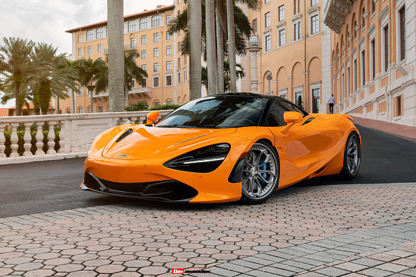 Фото дисков HRE S201 Сатиновый графит на McLaren 720S