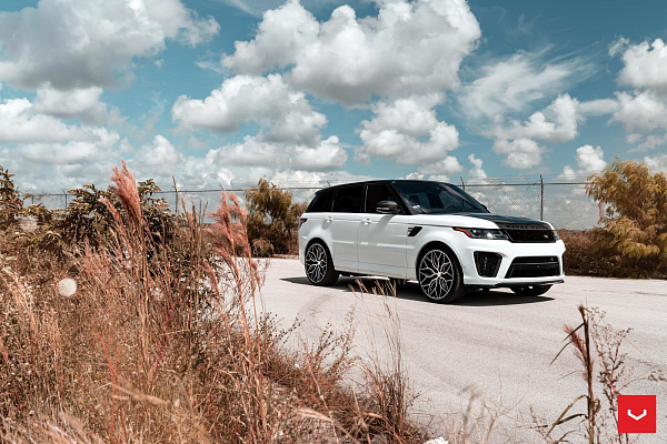 Фото дисков Vossen HF-2 Алмазная проточка на Range Rover Sport II