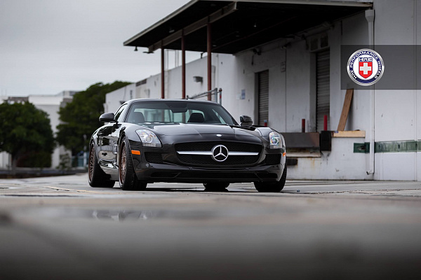 Фото дисков HRE 501 Сатиновая бронза на Mercedes-Benz SLS AMG