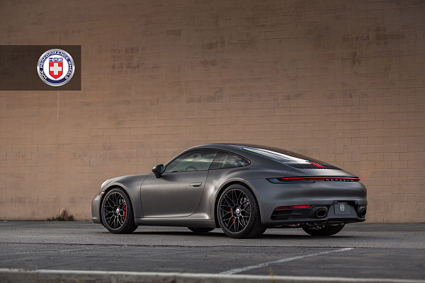 Фото дисков HRE RC100 Черный сатин на Porsche 911 VIII