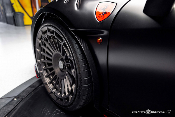 Фото дисков Brixton Forged TR10 AERO1 Сатиновый темный лак на Ferrari 458