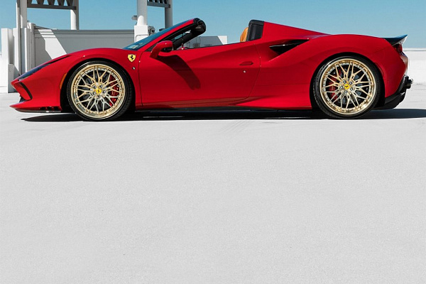 Фото дисков Anrky S3-X1 Глянцевое золото на Ferrari F8