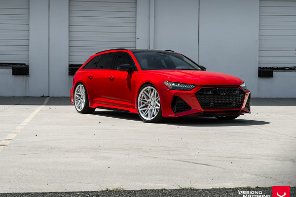 Фото дисков Vossen HF-7 Серебро на Audi A/RS 6 (C8)