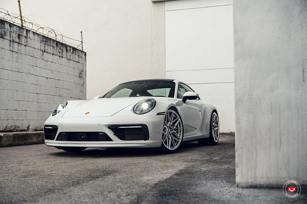 Фото дисков Vossen EVO-5R Полированный лак на Porsche 911 VIII