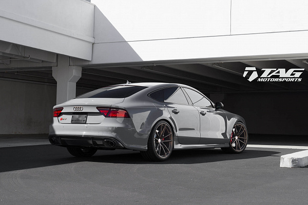 Фото дисков HRE P104 Сатиновая бронза на Audi A/RS 7 (4G)