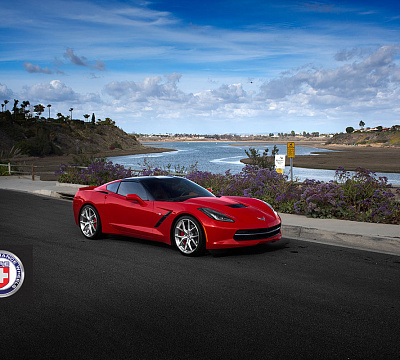 Фото дисков HRE P101 на Chevrolet Corvette C7