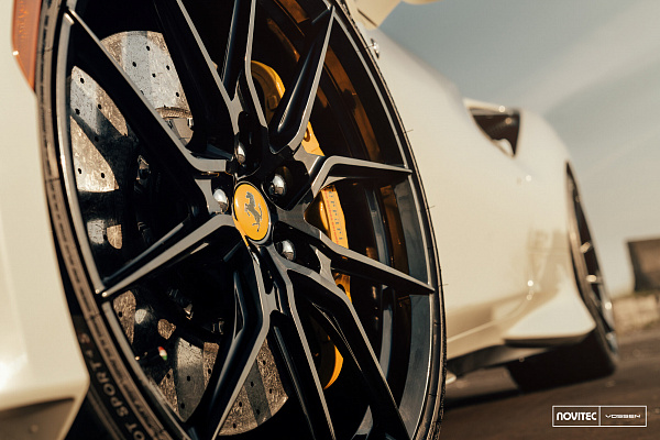 Фото дисков NOVITEC NF8 Черный глянец на Ferrari F8