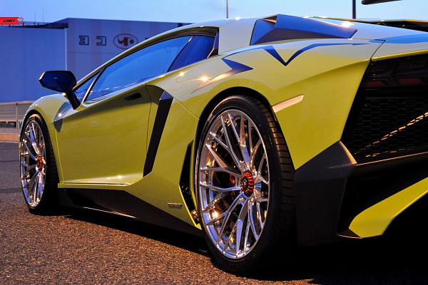 Фото дисков Anrky AN10 Полированный лак на Lamborghini Aventador