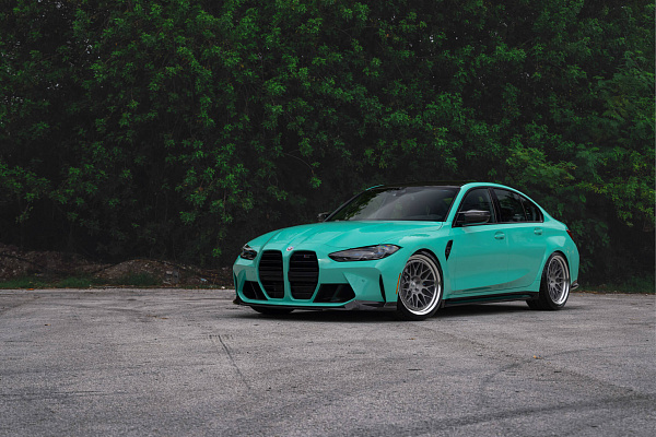 Фото дисков HRE 300 Сатиновый графит на BMW 3/M3 (G2x/G80)