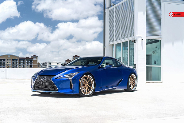 Фото дисков Anrky AN23 Сатиновое золото на Lexus LC 500