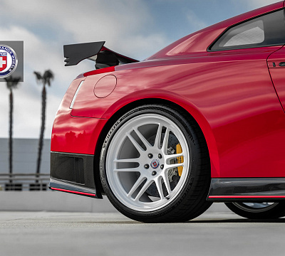 Фото дисков HRE 312 GTS на Nissan GT-R