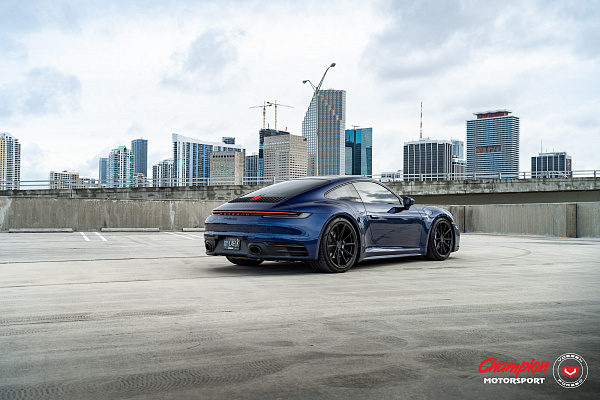 Фото дисков Vossen RS92 Черный сатин на Porsche 911 VIII