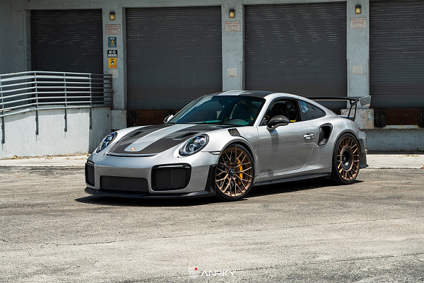 Фото дисков Anrky AN20 Aerosport Сатиновая бронза на Porsche 911 VIII