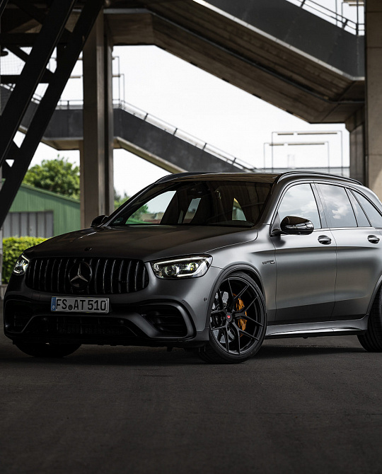 Фото дисков S21-01 Черный сатин на Mercedes-Benz GLC (X253, C253)