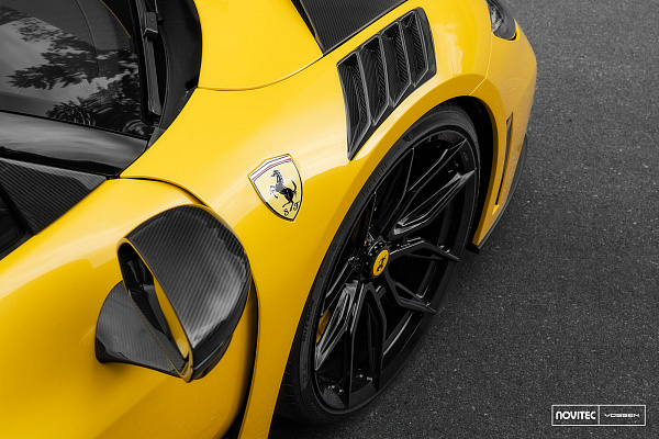 Фото дисков NOVITEC NF11 Черный глянец на Ferrari 296