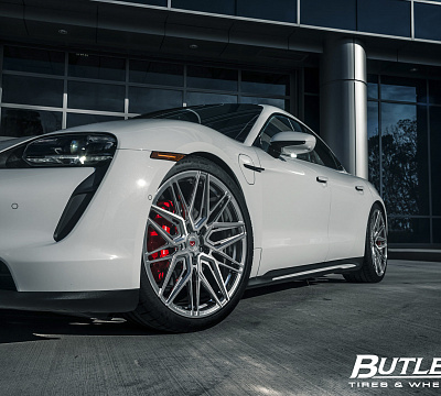 Фото дисков Vossen EVO-5R на Porsche Taycan I