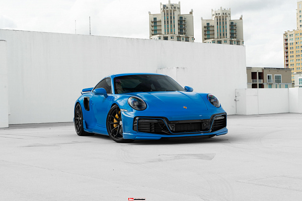 Фото дисков HRE P201 Черный сатин на Porsche 911 VIII