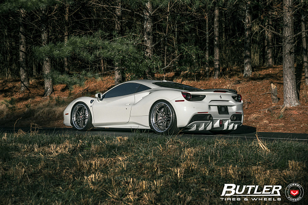 Фото дисков Vossen M-X1 (3-Piece) Сатиновый темный лак на Ferrari 488