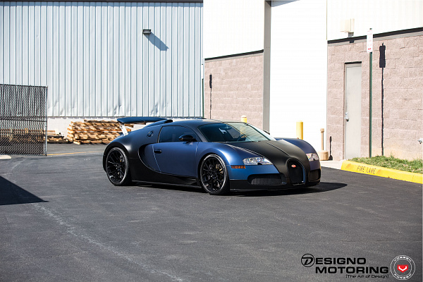 Фото дисков Vossen M-X3 Черный глянец на Bugatti Veyron