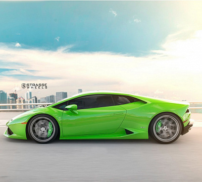 Фото дисков Strasse Wheels SM5RT Deep Concave Monoblock на Lamborghini Huracan