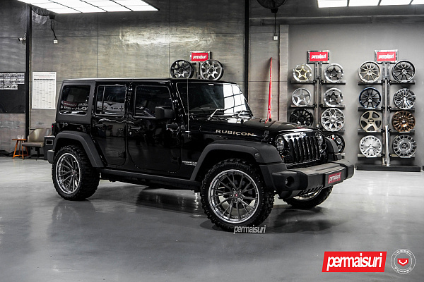 Фото дисков Vossen M-X4T (3-Piece) Глянцевый темный лак на Jeep Wrangler III (JK)