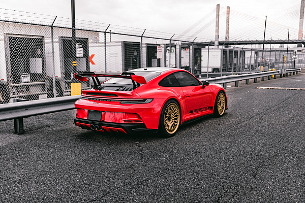 Фото дисков Brixton Forged TR20 Сатиновое темное золото на Porsche 911 VIII