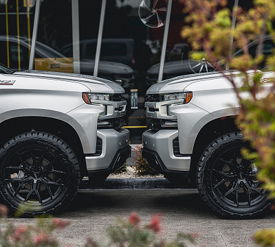 Фото дисков Vossen HF6-4 на Chevrolet Silverado IV