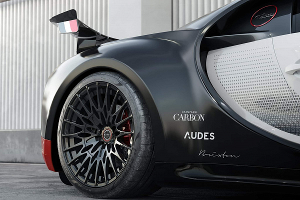 Фото дисков Brixton Forged HS1 Черный глянец на Bugatti Chiron
