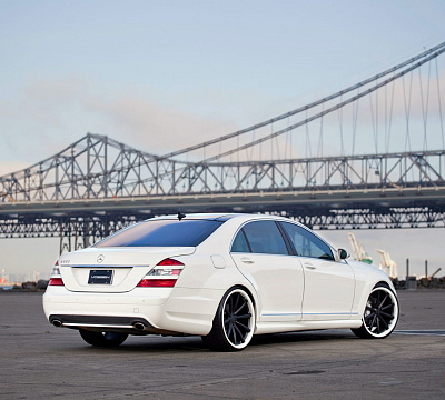 Фото дисков Vossen CV1 на Mercedes-Benz S-Class (W221)