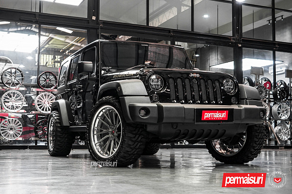 Фото дисков Vossen M-X4T (3-Piece) Глянцевый темный лак на Jeep Wrangler III (JK)
