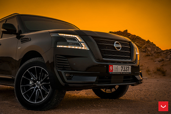 Фото дисков Vossen HF6-1 Глянцевый темный лак на Nissan Patrol VII