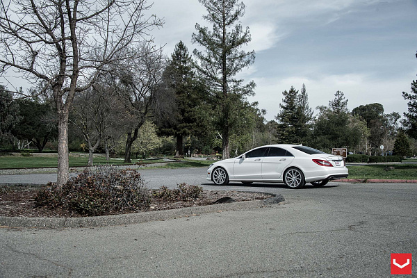 Фото дисков Vossen CVT Серебро на Mercedes-Benz CLS (C218)